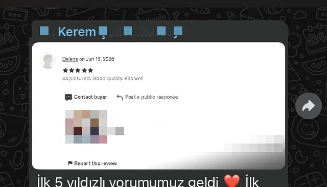 Kerem'in paylaştığı ilk 5 yıldızlı yorum